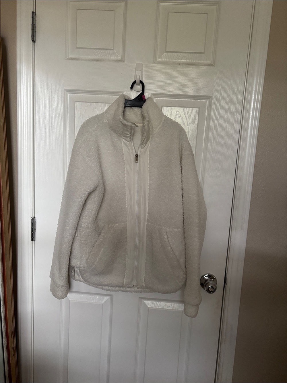 Cozy Cream Sherpa Zip Jacket